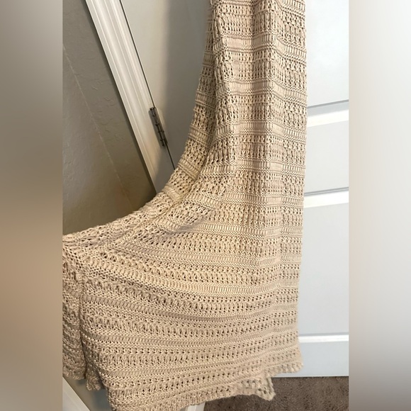 Dee Elly Crochet Razorback Maxi Dress Off-White Size Extra Small - Picture 6 of 10